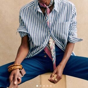 Sezane striped button down